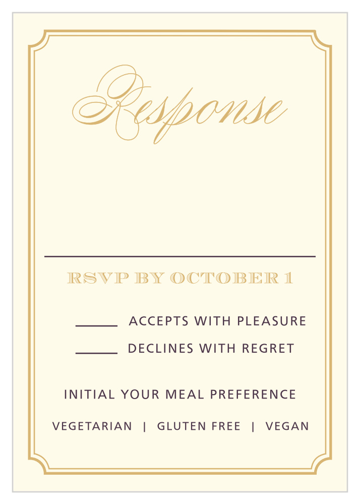 Style & Grace Foil Response Cards