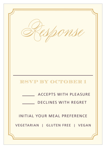 Style & Grace Foil Response Cards