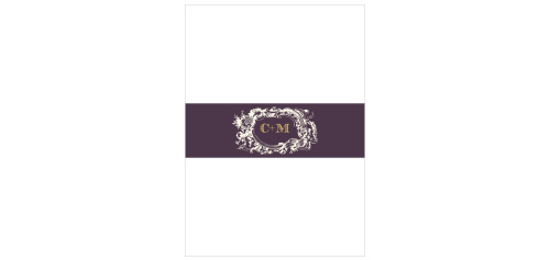 Style & Grace Foil Wedding Belly Bands
