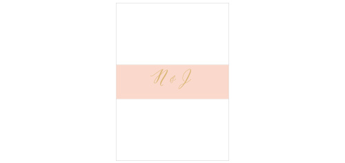 Watercolor Floral Foil Wedding Belly Bands
