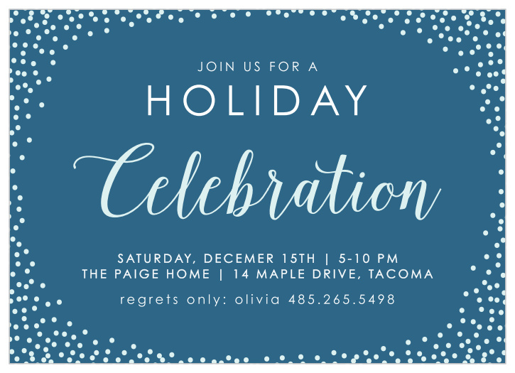 Seasonal Sparkler Holiday Party Invitations are classic, beautiful and cheery. 