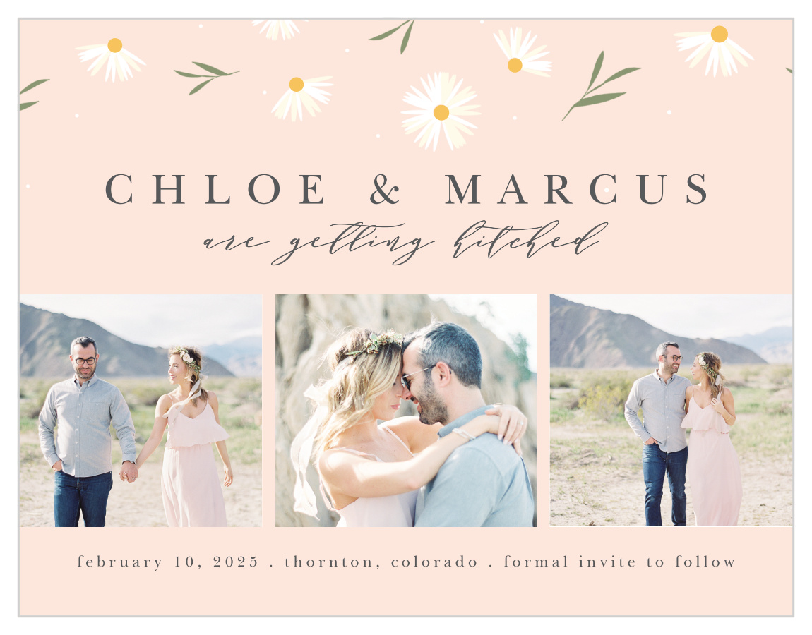 Tiny Daisies Save the Date Magnets