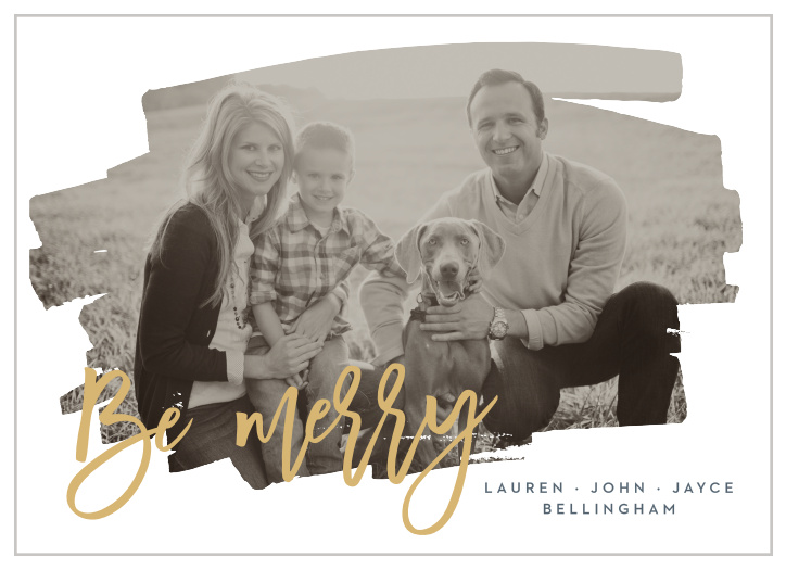 The simple but elegant Through the Glass Foil Holiday Cards are a great way to send your love to your friends and family.