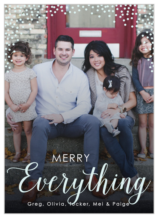 Seasonal Sparkler Holiday Cards are classic, beautiful and cheery.