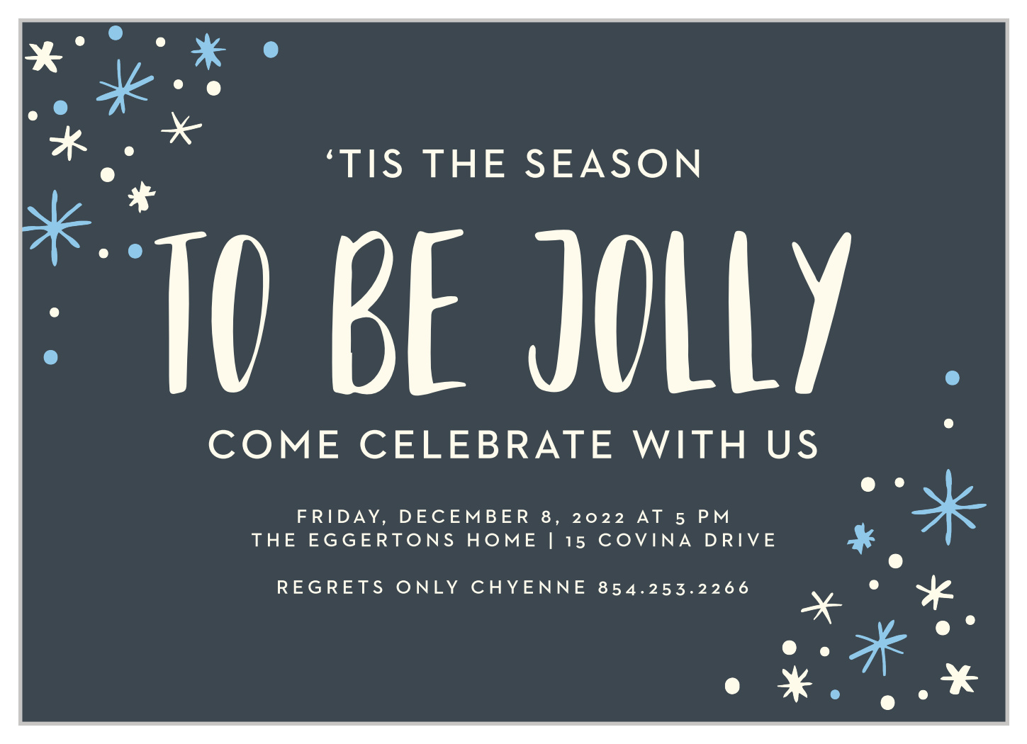 Retro Celebration Holiday Invitations