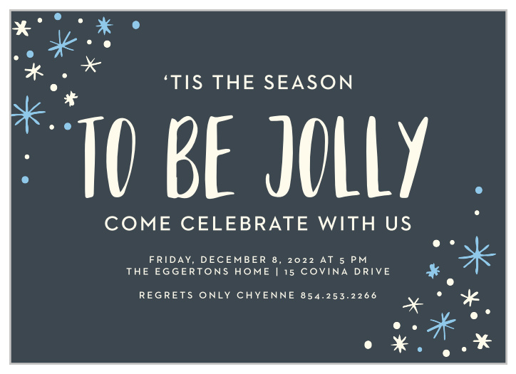 A classically wintery color scheme, combined with scattered snow and festive fonts, makes our Retro Celebration Holiday Party Invitations the right card for you.