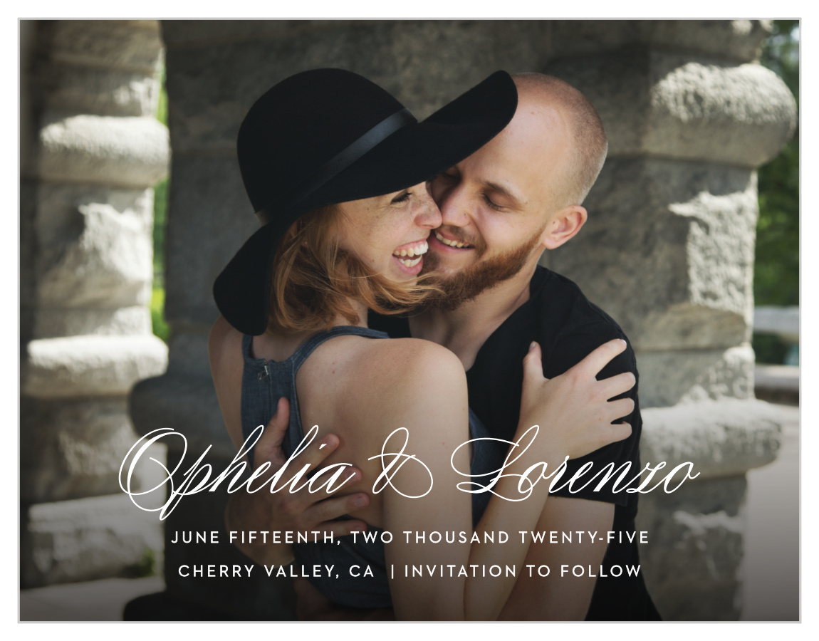 Damask Border Save the Date Magnets