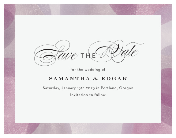 Our Modern Photo Collage Wedding Save the Date Magnets match the rest of the invitation set perfectly. 