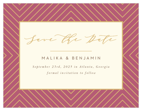 Our Geometric Perfection Save the Date Magnets are sure to have family and friends rushing to their calendars to mark your wedding date.