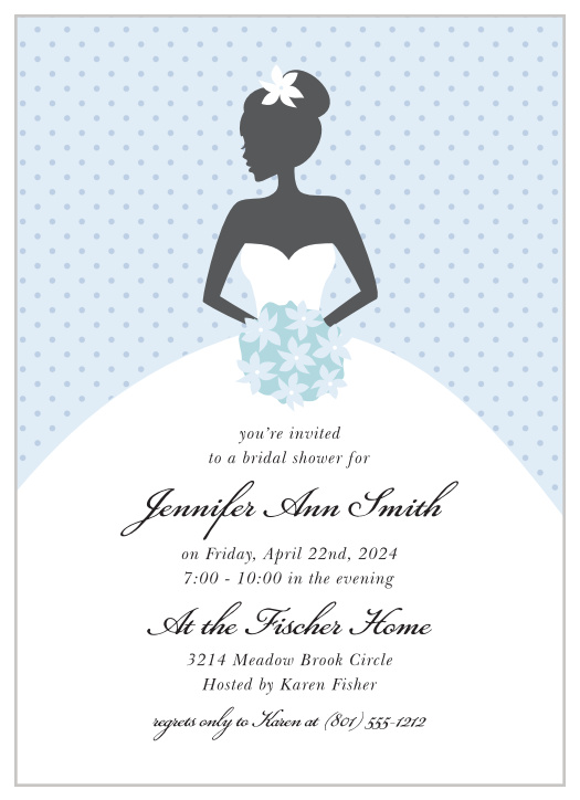 Surround yourself with your close friends and family for some pre-wedding fun with the chic look of our Blushing Bride Bridal Shower Invitations.