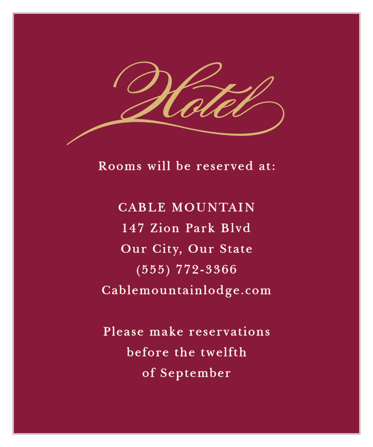 Simple Scroll Accommodation Cards