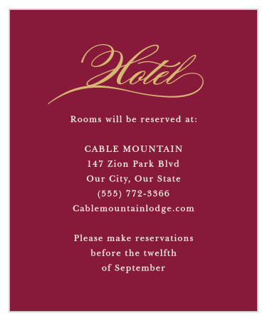 Simple Scroll Accommodation Cards