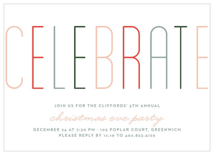 Do you want your holiday party to feel like a contemporary cocktail party, more than anything else?