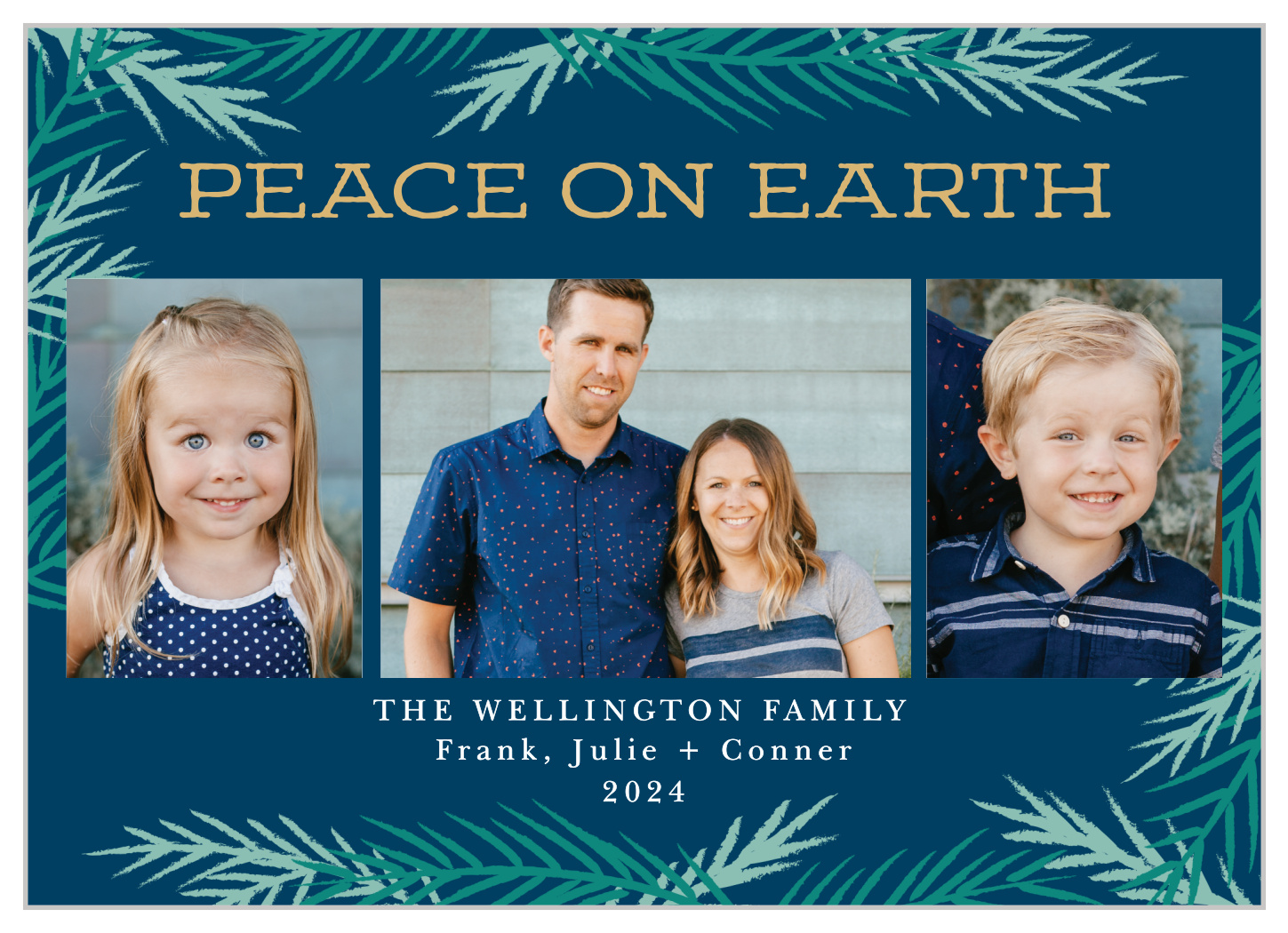 Cool Conifer Foil Christmas Cards
