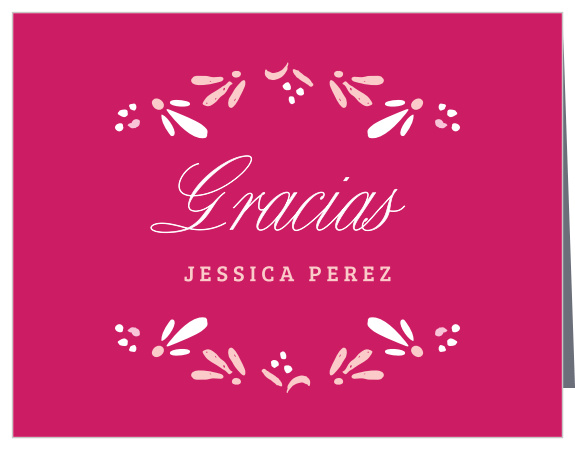 Bandana Paisley Quinceañera Thank You Cards