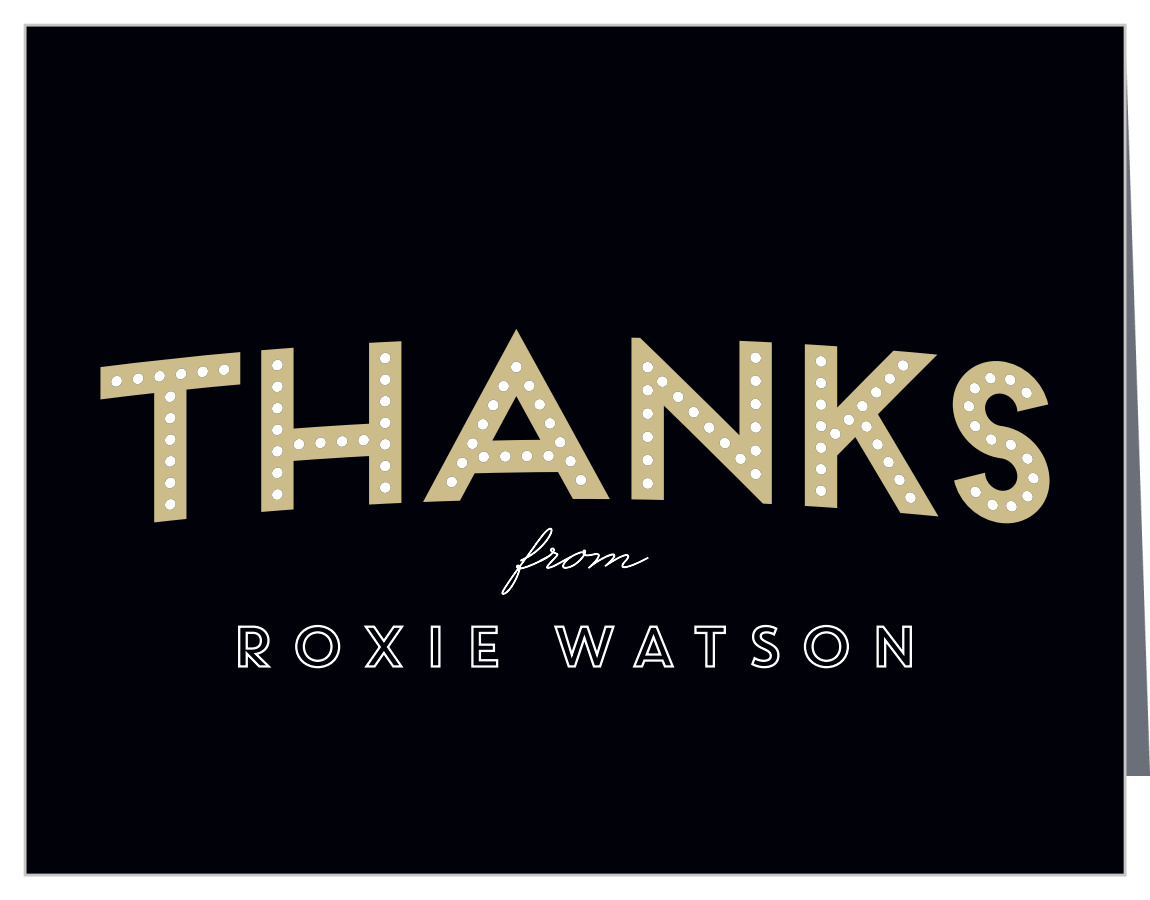 Broadway Bravo Sweet Sixteen Thank You Cards