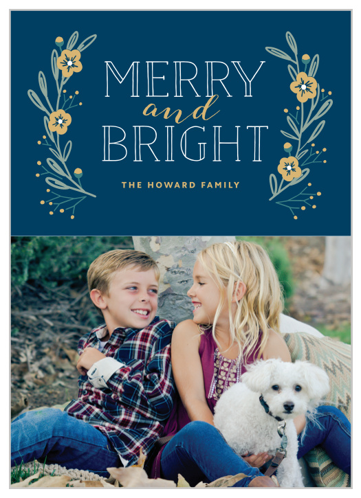Keep your family updated this holiday season with Laurels Foil Holiday Cards.