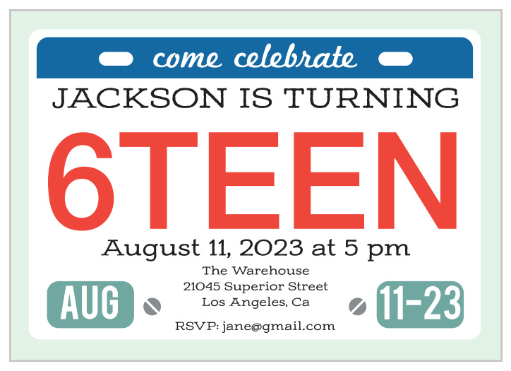 Your guests will be hitting the road for the adventure of a lifetime to celebrate this milestone birthday with you!