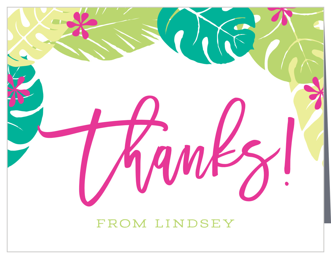 Laule‘a Luau Sweet Sixteen Thank You Cards