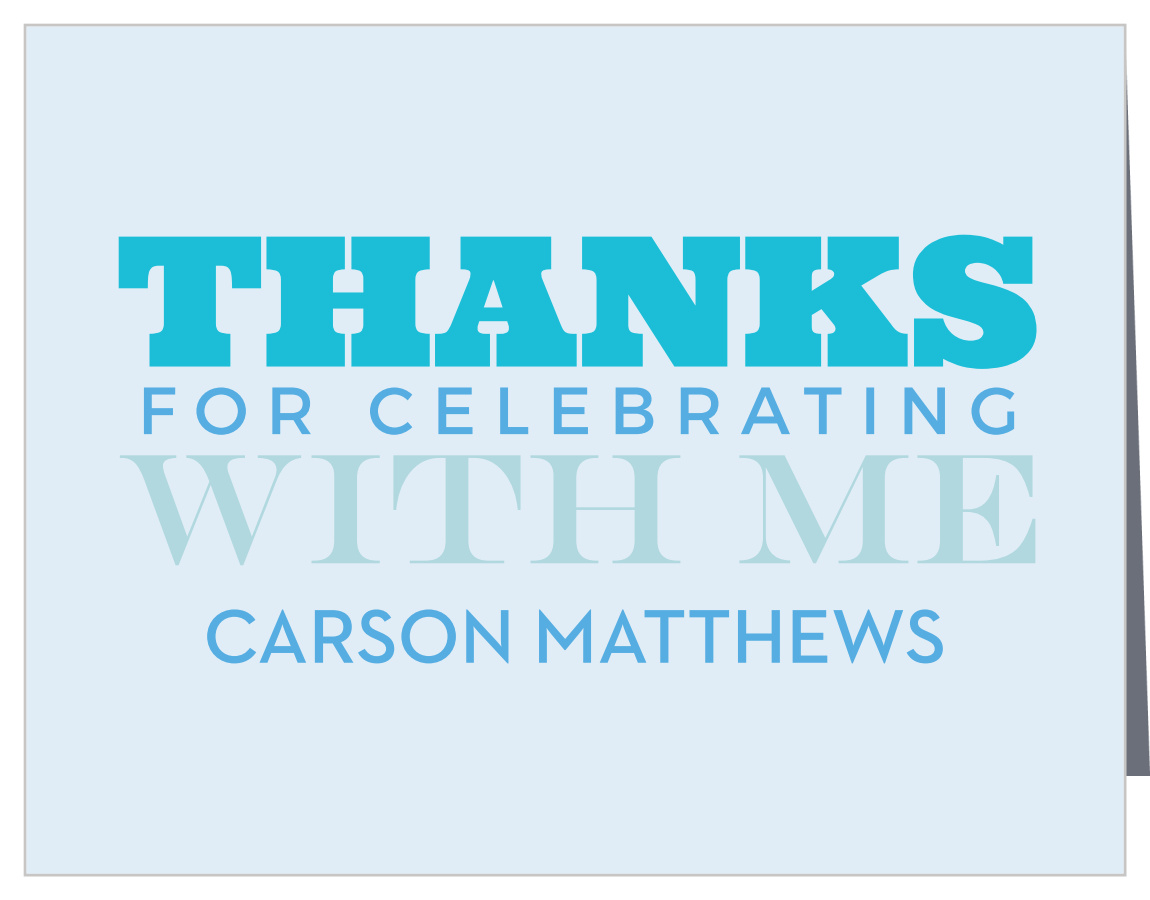 VIP Tag Sweet Sixteen Thank You Cards