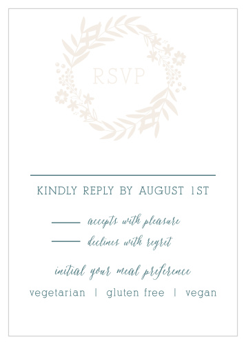 Blooming Monogram Response Cards