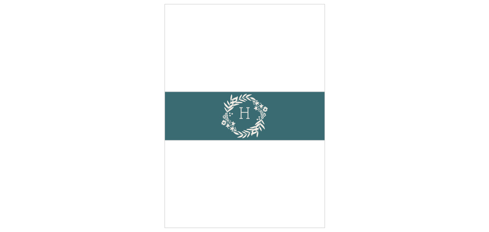 Blooming Monogram Wedding Belly Bands