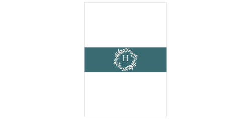 Blooming Monogram Wedding Belly Bands