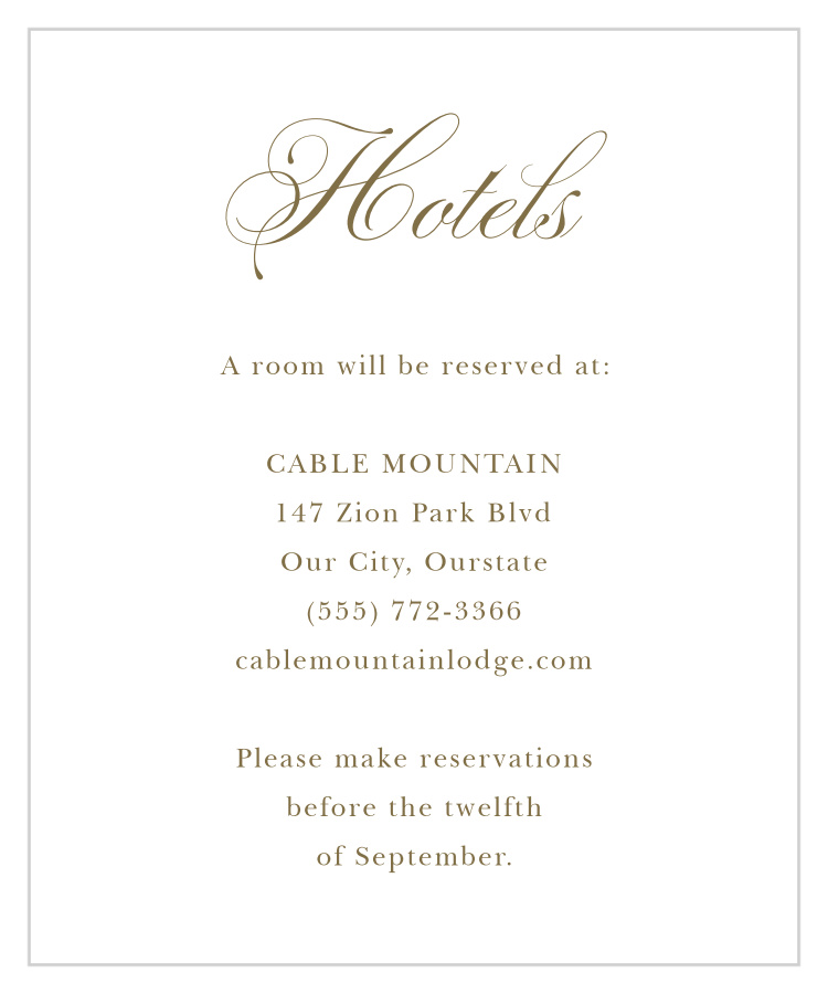 Trendy Swirls Accommodation Cards