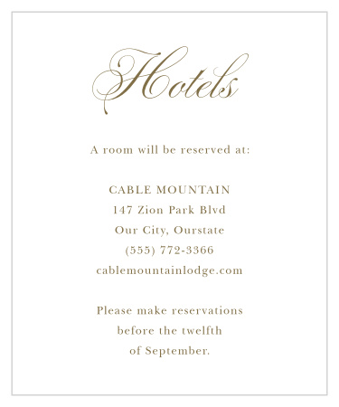 Trendy Swirls Accommodation Cards