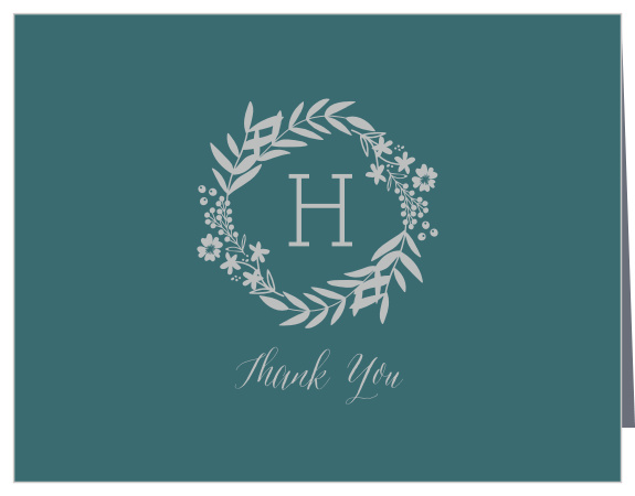 Say "Thank You" in the same gorgeous style as the rest of your wedding with our Blooming Monogram Foil Thank You Cards.