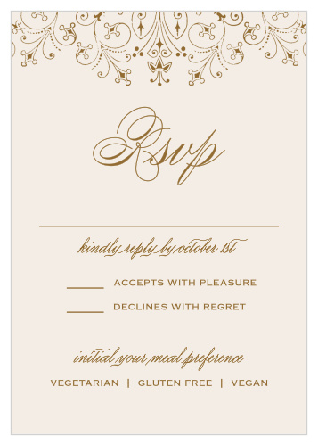 Floral Filigree Response Cards