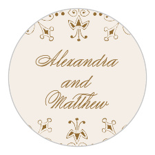 Floral Filigree Stickers are beautiful additions to any wedding planning. 