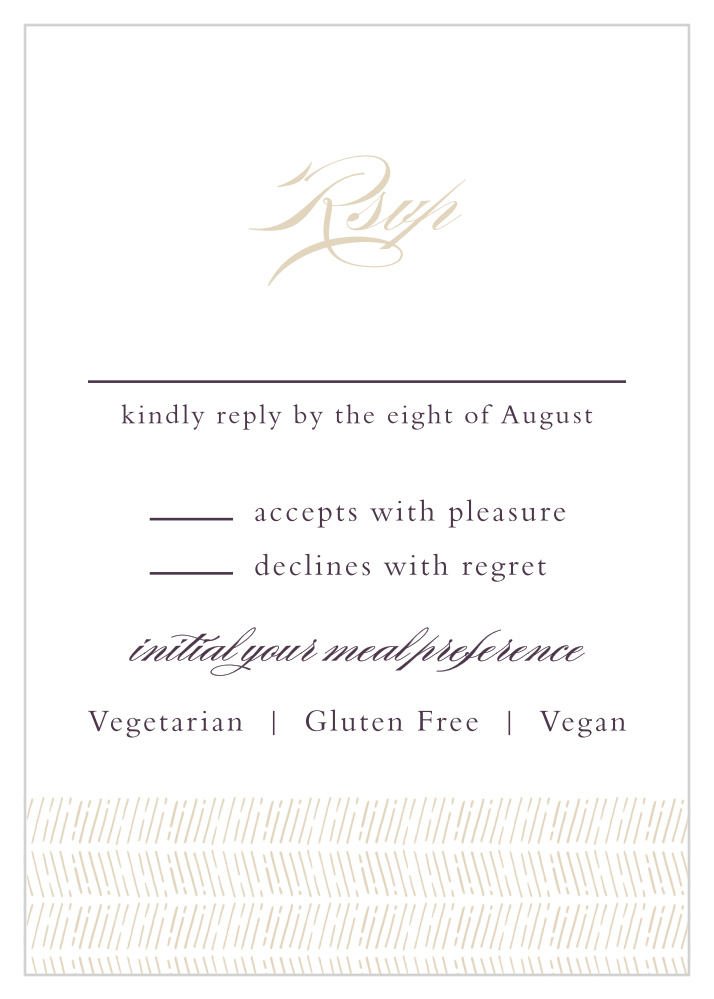 Ornate Frame Response Cards