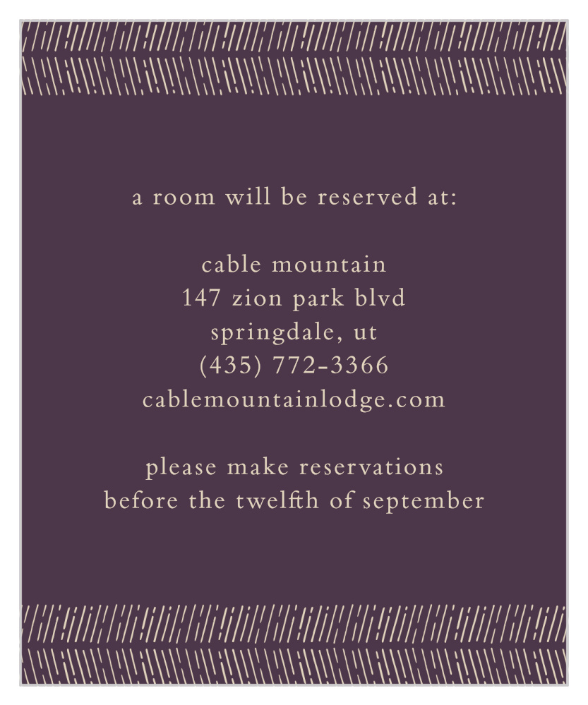 Ornate Frame Accommodation Cards