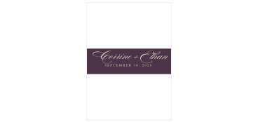 Ornate Frame Wedding Belly Bands