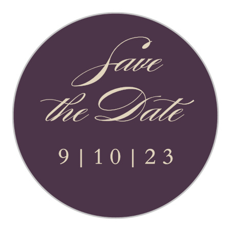 Ornate Frame Wedding Stickers