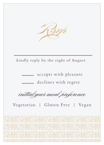 Ornate Frame Foil Response Cards