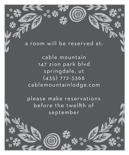 Gardens Abound Foil Accommodation Cards