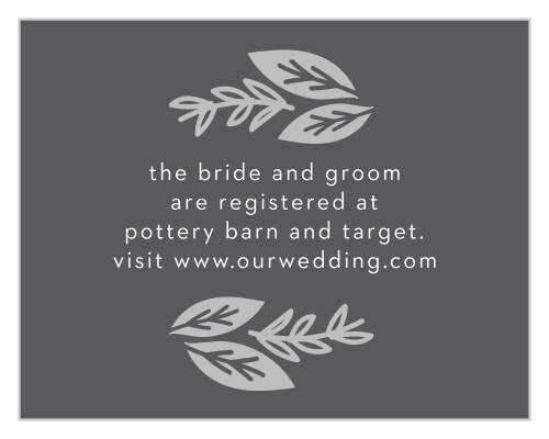 Gardens Abound Foil Registry Cards