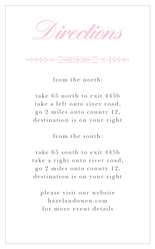 Subtle Elegance Direction Cards