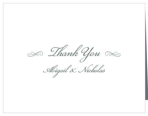 Rustic Elegance Wedding Thank You Cards