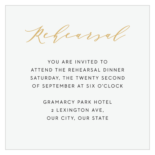 Minimalist Pennant Rehearsal Cards