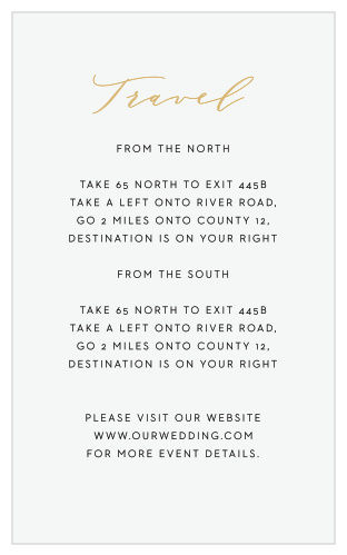 Minimalist Pennant Direction Cards