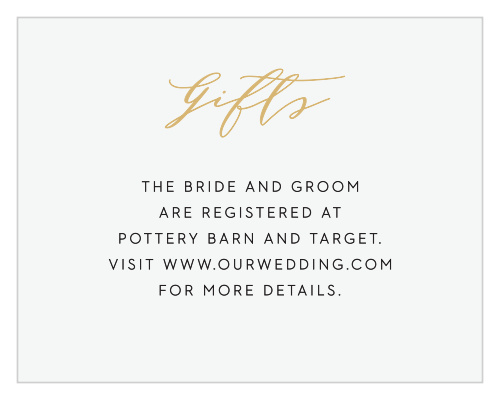 Minimalist Pennant Registry Cards