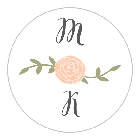 Rustic Nature Wedding Stickers