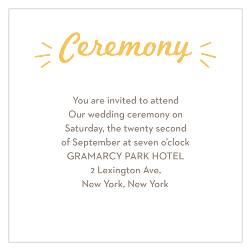Pretty Playfulness Ceremony Cards