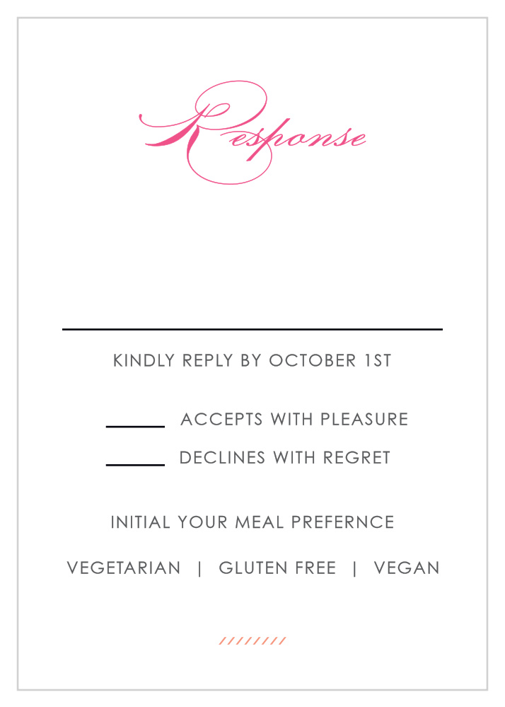 Modern Script Response Cards