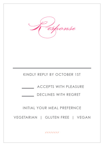 Modern Script Response Cards