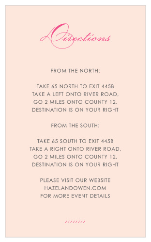 Modern Script Direction Cards