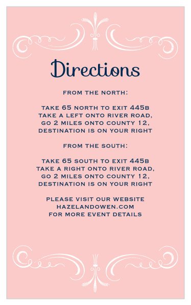 Sweet Elegance Direction Cards